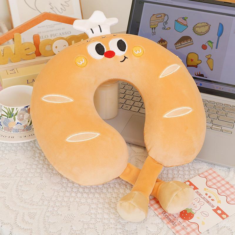 Cartoon Memory Foam Ushaped Neck Pillow For Office Rest And Travel Comfort