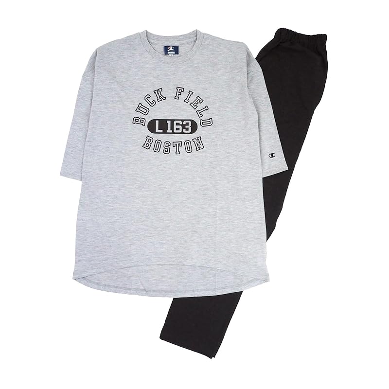

[Gunze] room wear Women s 3/4 sleeve long pants (tunic length) India ladies gray