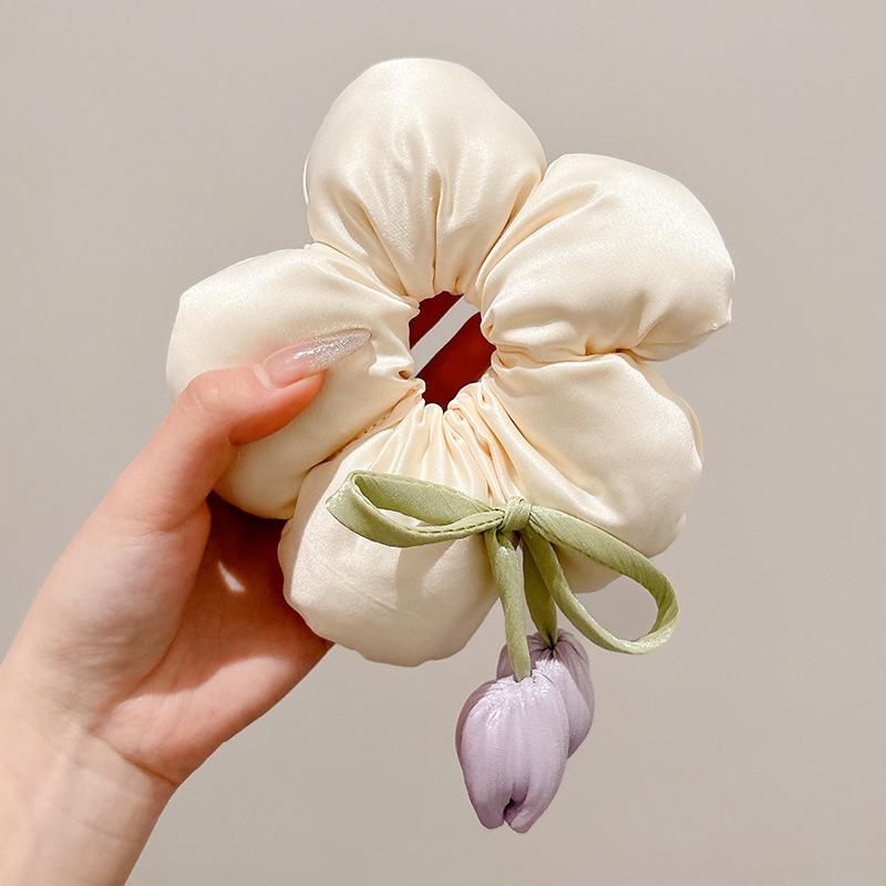 

Шелковые резинки для волос/резинки для предотвращения завивания и ломкости, без повреждений, эластичные держатели для хвостиков, 1 шт. One Size