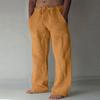 Leinenbekleidung für Herren Natürliche Leinenhosen für Herren Zeitgenössisch Bequem Qualität Weiches Leinen Tas… Mehr XXXXXL beige