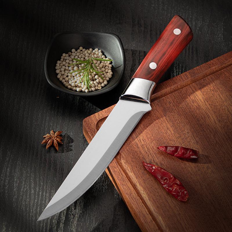 German Stainless Steel Boning and Meat Cutting Knife: Ideal for Slaughtering Pigs, Cattle, and Sheep, Perfect for Chefs.