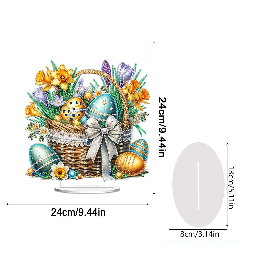 Kreative Oster Tischplatte Diamantmalerei Ornament Kits Hase Lamm Küken Ei Sonderform Desktop Diamantkunst Kits Heimdeko