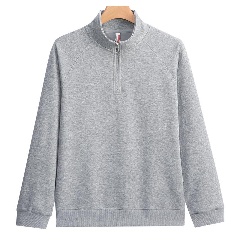 

Мужской свитшот свободного кроя с рукавами реглан на молнии до середины, со стойкой Quadruple Extra Large (4XL)