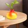 Ceramic Flower Vase Pomegranate Shaped Plants Holder Modern Floral Arrangements Hydroponic