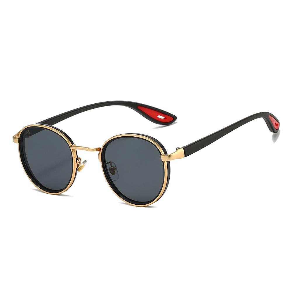 Vintage Round Sunglasses Men  New In Punk Fashion Shades Women Trendy Luxury Brand Design Casual Anti-UV Sun Glasses