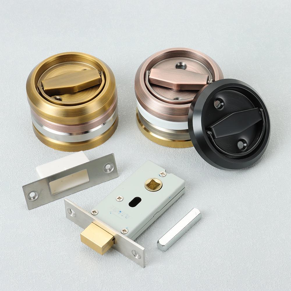 Lock Bolt Wardrobe Drawer Furniture Pull Ring Lock Door Handle Lock Cabinet  Knob Wardrobe Pulls