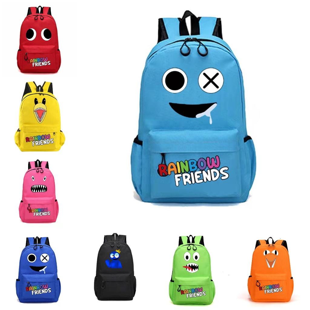 Rainbow Friends Original Design Canvas Backpack For Children Medium Size 20-35l Capacity