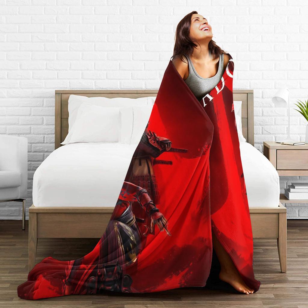 Assassins Creed Shadows  Blanket Quality Soft Warm  Throw Blanket Winter Boy Girl Couch Chair Sofa Bed Fluffy Bedspread