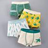 Cuecas Boxers 3D de Algodão Puro para Meninos, Design de Desenho Animado Estilo Coreano, Amigáveis à Pele, para Crianças Pequenas a Grandes