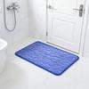 Memory Foam Bathroom Mat Backing Super Memory Foam Bath Soft Absorbent Non-Slip PVC Rug with 3D