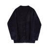 2023 Autumn/Winter Men's Loose Black Mink Knit Cardigan Sweater
