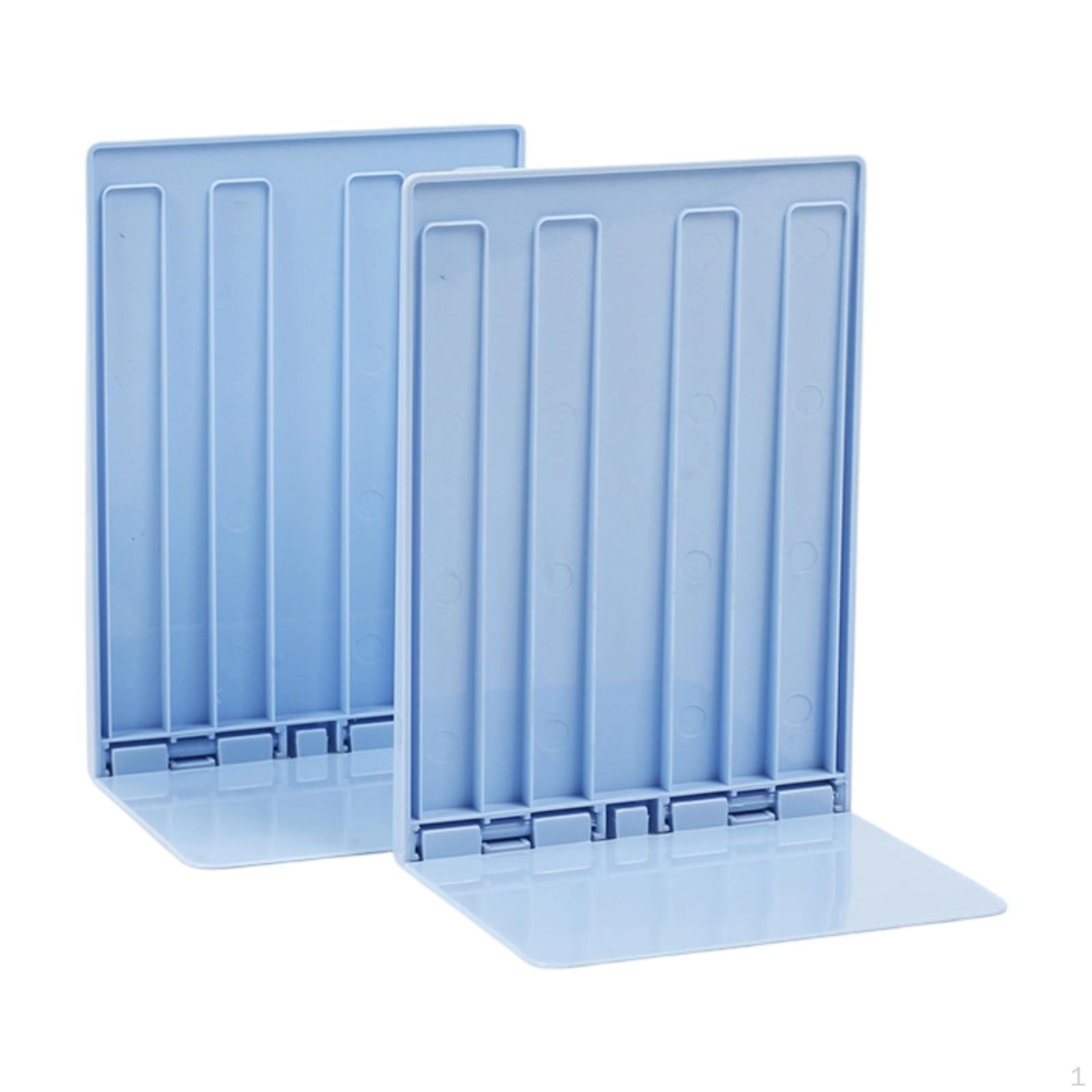 

2 Bookends for Books, Video Game Organizer, Modern CD Holder, Foldable Stopper Desk, Office,