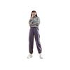 Anta Training Series Solid Color Mid-Rise Thin Loose Cuffed Knitted Sports Pants Women Pants Dark-Purple 962537508-1