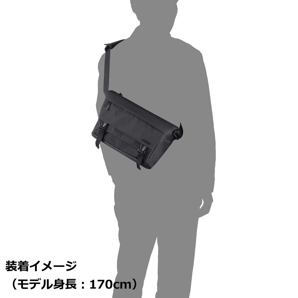 HAKUBA Plus Shell City 04 Messenger Camera Quick Access from the Bag, Medium, Top, Black, SP-CT04-MBMBK