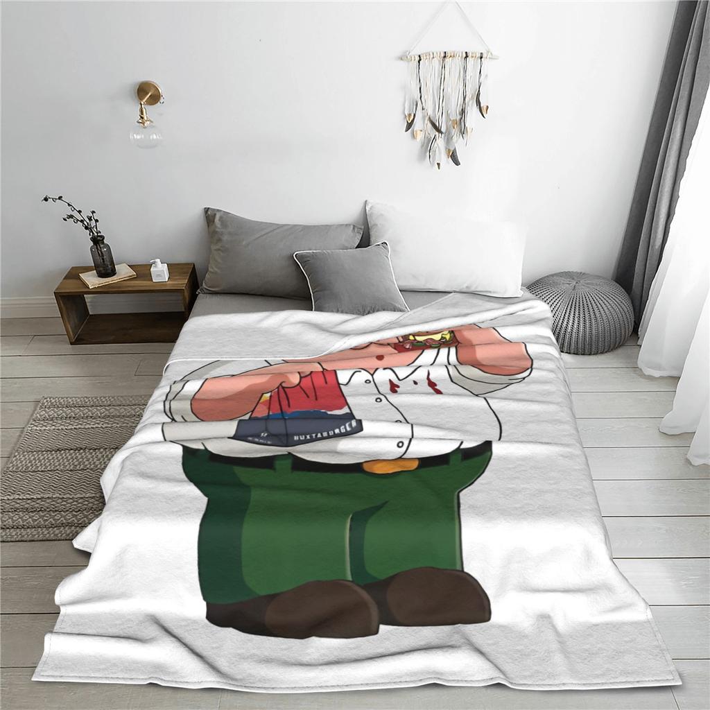 Families Guys Peter Griffin Blankets Funny Tv Flannel Awesome Breathable Throw Blanket for Bedspread Decoration Couch