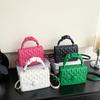 Solid Color Girls' High-quality Messenger Bag Personality Fashion New Handbag One Shoulder Small Square Bag