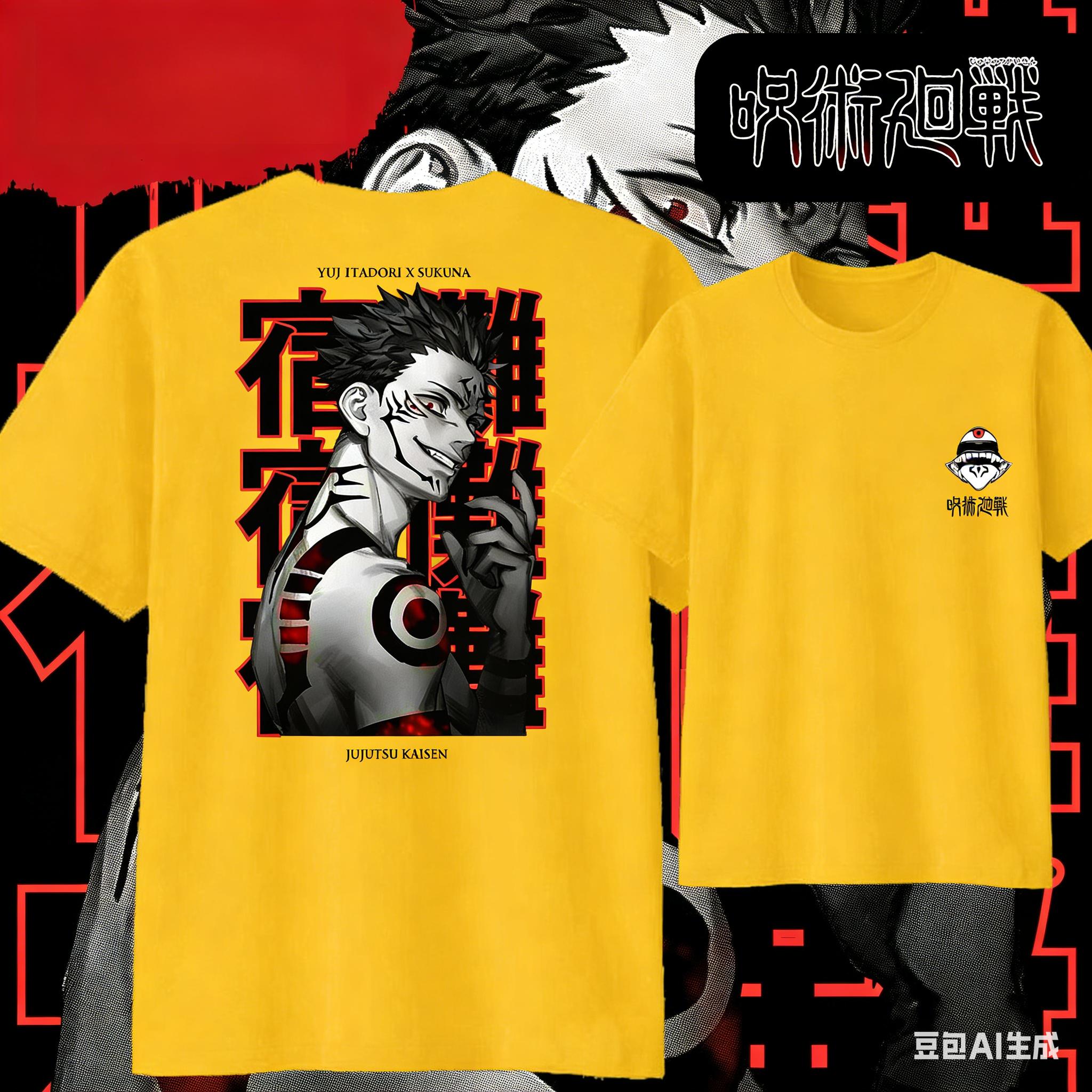 

Anime JUJUTSU KAISEN Cartoon Cotton Tshirt 2026 Summer KidsUnisexsWomens Fashion Casual Short Sleeved Tshirt Streetwear Y2k 4XL