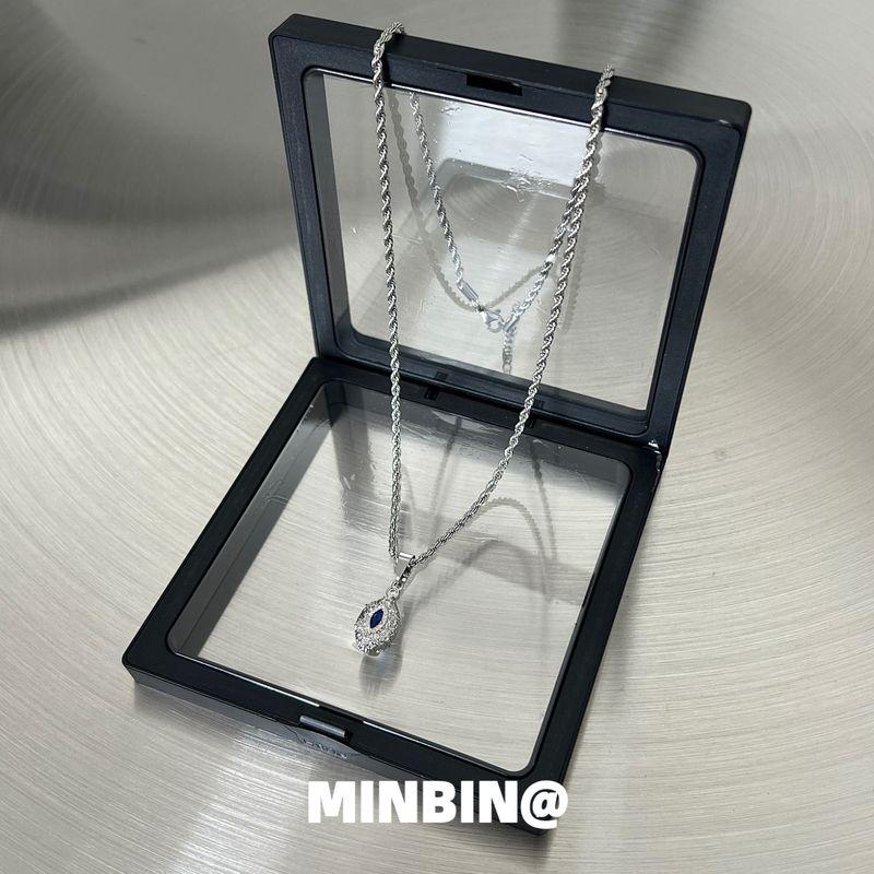 Blue Tears Devil s Eye Necklace Men s Niche Design European and American Hip-hop High Sense American Choker Men s Necklace Blue Tears Devil s Eye Necklace