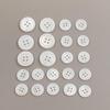 22 Pieces Genuine White Mother of Pearl Blazer Buttons Suit Buttons Set 20mm 15mm Natural White MOP Shell Buttons Bulk for Men (White MOP) Leekayer