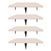 Stepping Stone with Ground Stakes Polypropylene Resin Weatherproof Garden Decor Stepping Stone for Lawn Outdoor
