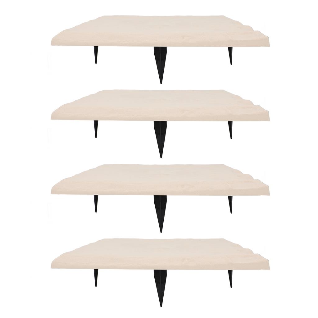 Stepping Stone with Ground Stakes Polypropylene Resin Weatherproof Garden Decor Stepping Stone for Lawn Outdoor