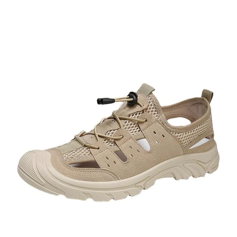 Men Sandals Outdoor Trekking Hiking Shoes Closed Toe Slippers Comfortable Beach Fisherman Summer Athletic  Sports