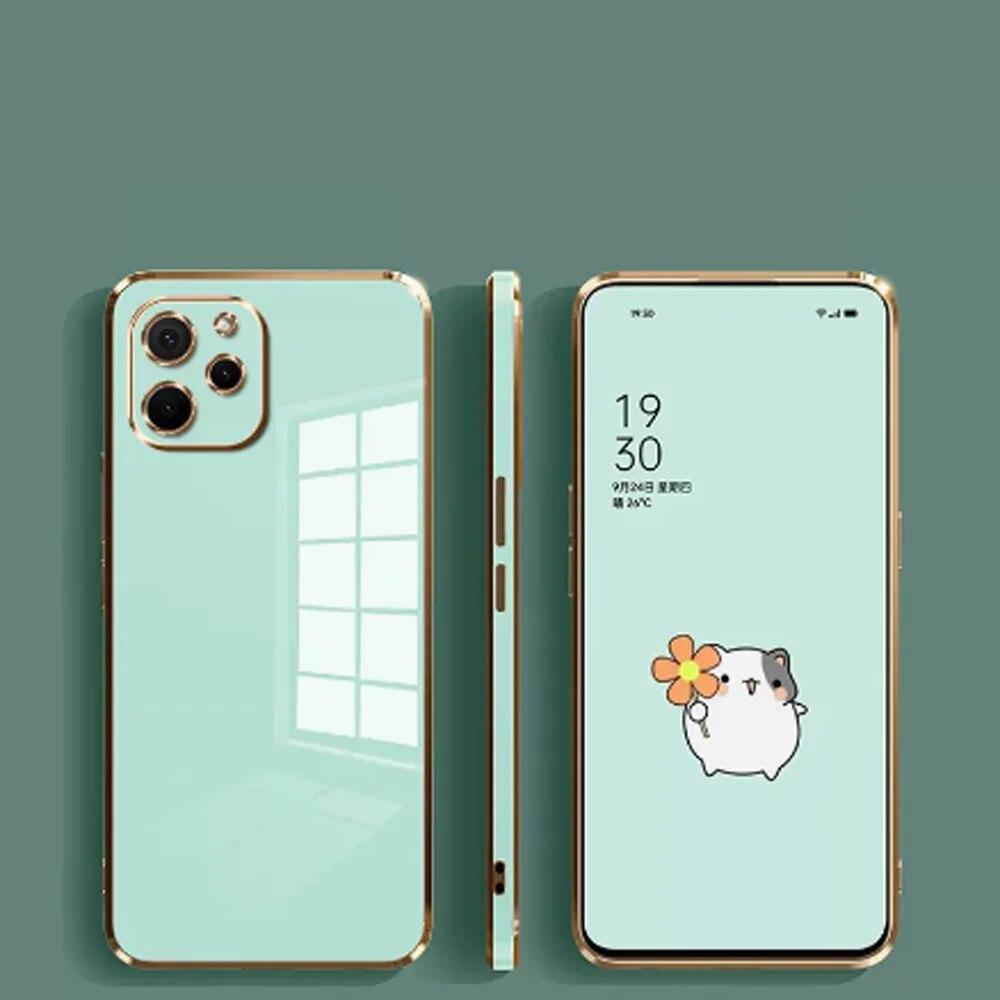 Huawei Nova Y61 uchun g'ilof Huawei nova Y90 Nova Y70 NOVA Y70 Plus nova y60 uchun telefon g'ilofi Konfetga o'xshash zarbaga chidamli qopqoq elektroplatali 6D