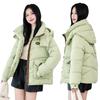 2025 Fall/Winter New Down Cotton Jacket Korean Loose and Thickened Hooded Bread Jacket Versatile Jacket