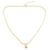 Glossy Heart Pendant Necklace Clavicle Chain for Women