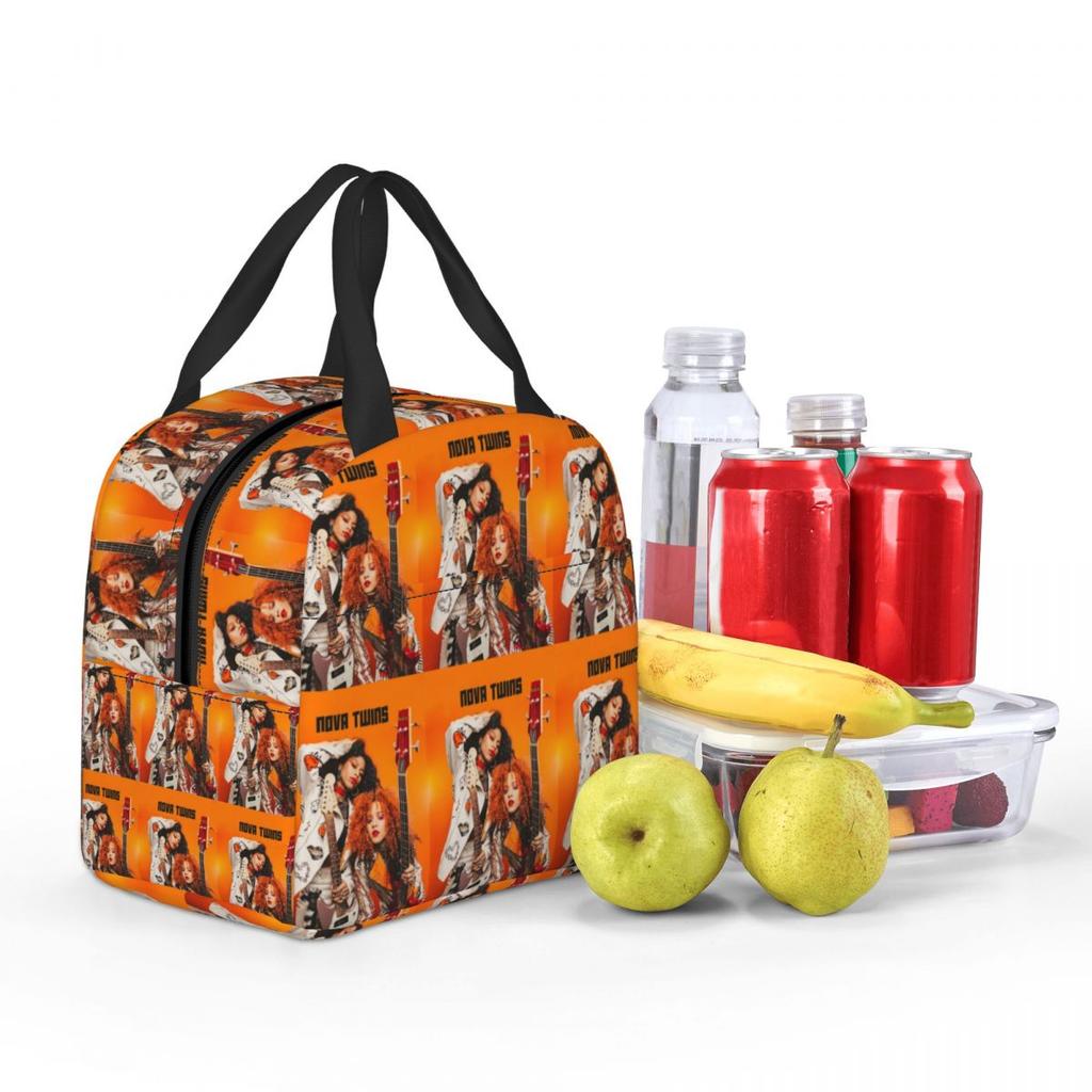 Nova Twins Insulated Lunch Bag for Kids School Cooler Thermal Food Box Tote Leakproof Lunch Boxes Container