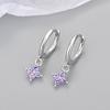 European and American Geometric Four-Leaf Clover Diamond Earrings - French Luxury Fashion
