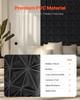 3D Wall Panels 33-Pack 11.81x11.81'' PVC 32 Sq.Ft Coverage Diamond Black