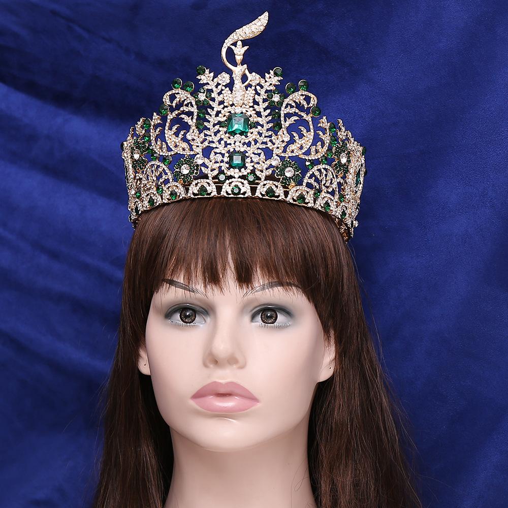 2026 Beauty Pageant Big Crown, Oversized Crown Cross-border Crown Hosting Exaggerated Headgear