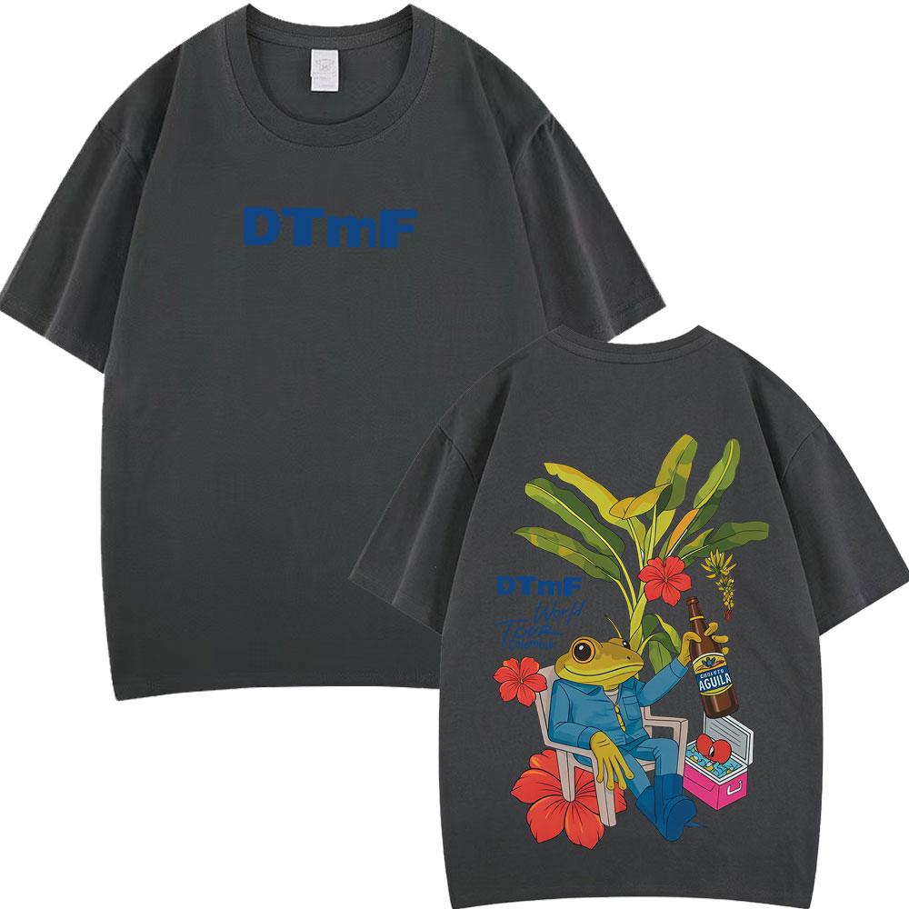 Rapper Bad Bunny Debi Tirar Mas Fotos DTMF World Tour T Shirts Mens Women Vintage Tshirt Hip Hop High Quality Loose Tshirts