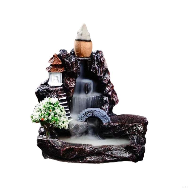 

62KD Декоративные смолы Подставки для благовоний с обратным потоком для украшения помещения