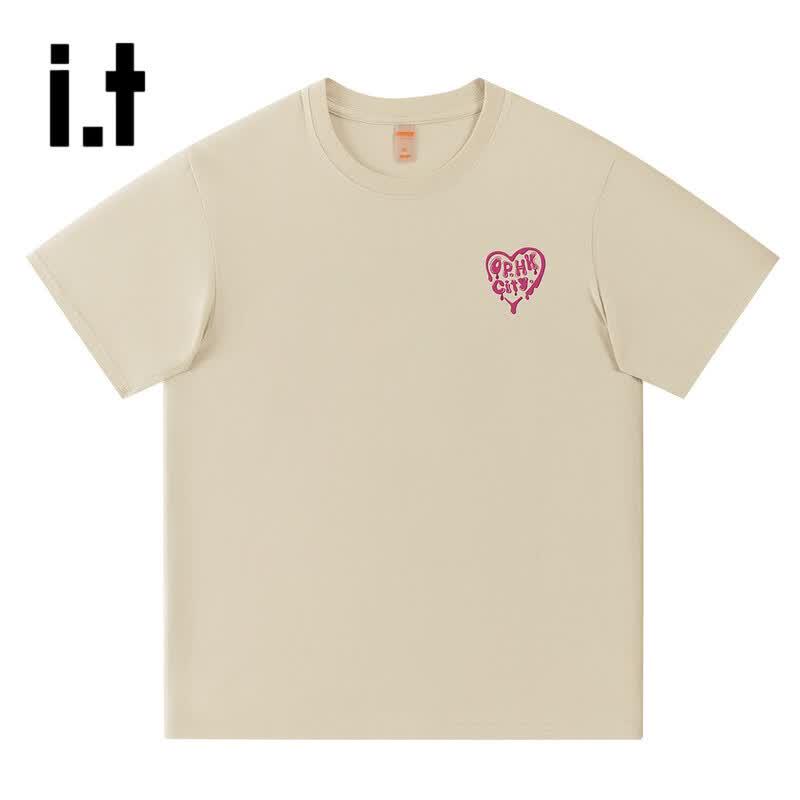 OVERPROTECTION Unisex Retro American Style Short Sleeve T-Shirt M