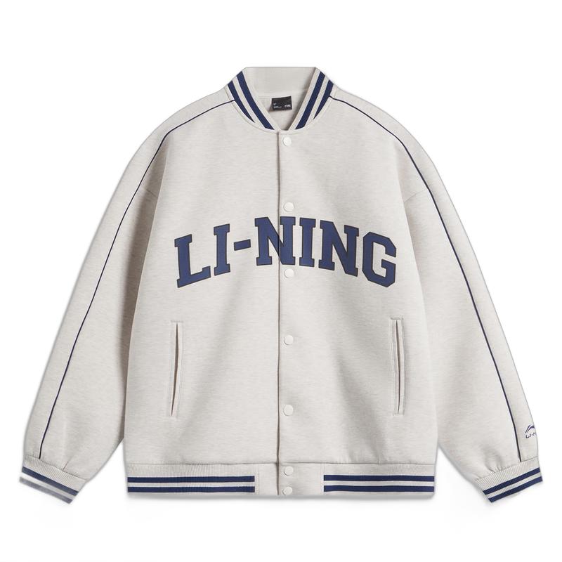 Li-Ning Unisex Baseball Collar Cardigan Sweatshirt