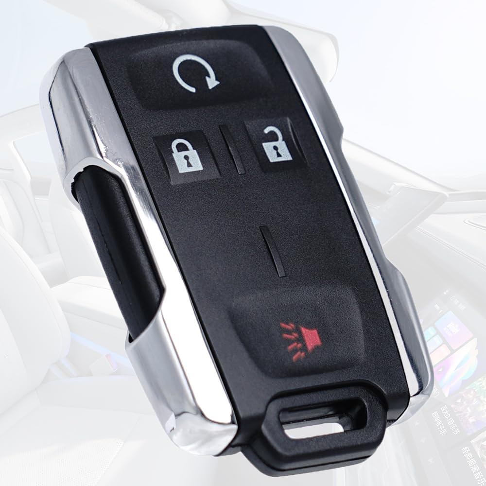 Key Fob Shell Case Replacement Fits for Chevy Silverado Colorado GMC Canyon Sierra 2014 2015 2016 2017 2018      Keyless Entry Remote Control 4
