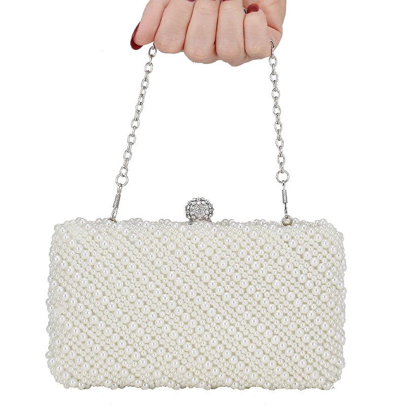 Dinner Bag European and American Ladies Handbag Pearl Party Joker Clutch Bag Dress Evening Bag