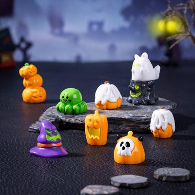 Halloween Pumpkin Ghost Cute Particle Decorative Accessories Mini Micro-landscape Resin Small Ornaments