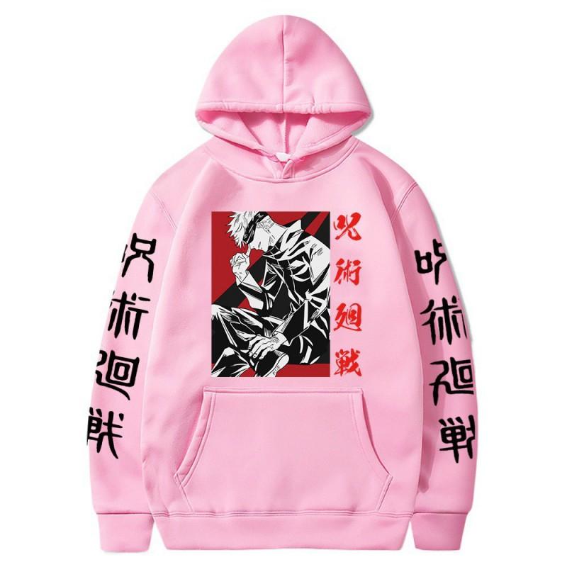Jujutsu Kaisen Anime Hoodie Unisex Oversized Print Sweatshirt Teens Casual Fall Wear