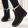 Boots Woman Snow Casual Women Booties Lace Up Shoes Woman Solid Ankle Boots Warm Plus Size Botas Mujer Winter Boots Women