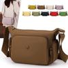 Simple new solid color shoulder bag women's light casual trendy outdoor small square bag fashionable commuter multi-pocket messenger bag