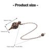 Vintage Copper Pendulum for Divination and Body Energy Balancing Meditation Tool with Chain Spiritual Accessory