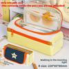Multilayer Star Shape Pencil Case With Fabric Material For Student Office Use