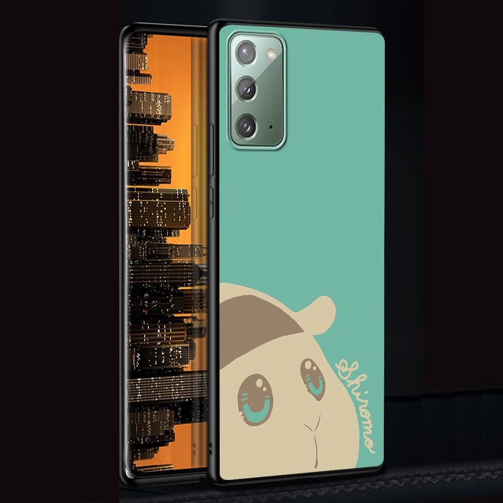 Cute PUI PUI MOLCAR Case for Samsung Galaxy Note 20 Ultra 8 10 Lite 9 TPU Phone Cover Note 10 Plus Black Soft Shell Funda Capa