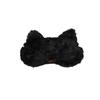VaHppy Sex Toys 2pcs Blindfold + Handcuffs Cat Shape Pink/Black Plush SM BDSM Bondage Cosplay Couple Flirting