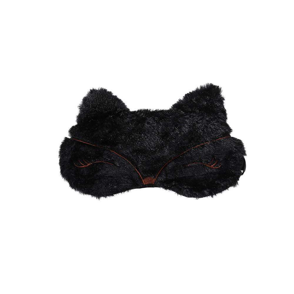 VaHppy Sex Toys 2pcs Blindfold + Handcuffs Cat Shape Pink/Black Plush SM BDSM Bondage Cosplay Couple Flirting
