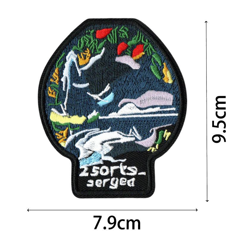 Cool Embroidered Motorcycle Suit Patches: European & American Academic Style Appliques