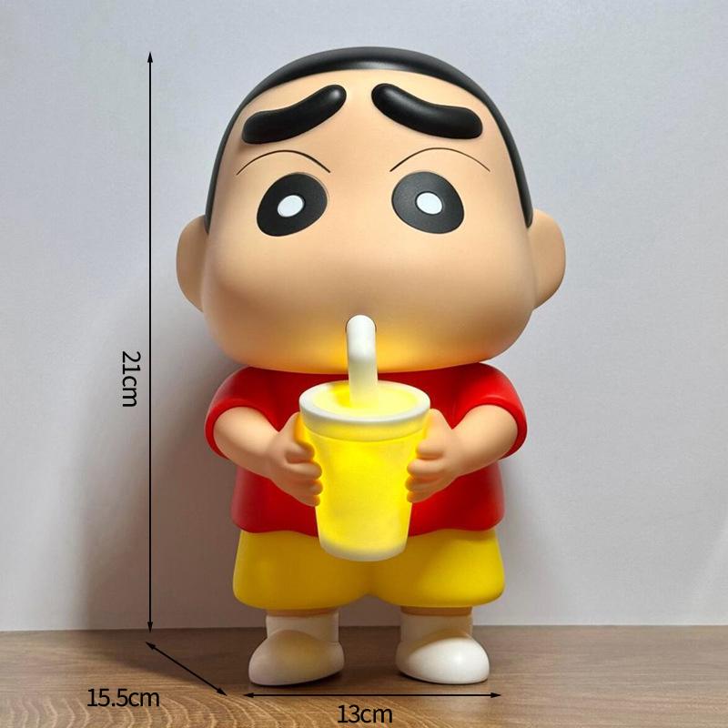 Crayon-Shin Chan Desk Night Light Desktop Ornament Cute Crayon-Shin Chan Reading Light Funny Gifts Cartoon Lamp Decoration